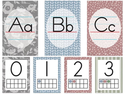 Classroom Cottage Alphabet Card Bulletin Board Set - US 4338