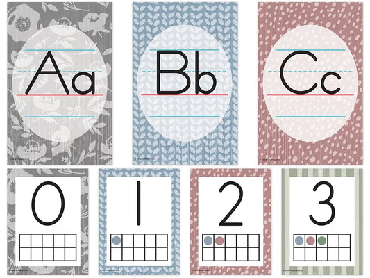 Classroom Cottage Alphabet Card Bulletin Board Set - US 4338