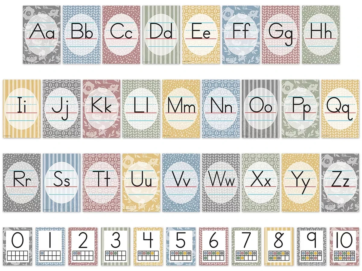 Classroom Cottage Alphabet Card Bulletin Board Set - US 4338