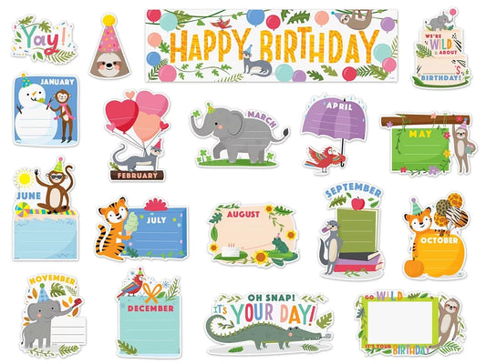 Jungle Friends Birthday Bulletin Board Set - US 1325