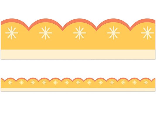 Fairy Tale Forest Gold Scalloped Border - US 8779