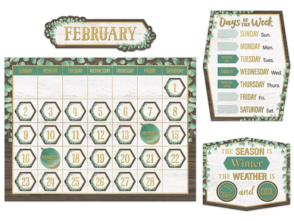 Eucalyptus Calendar Bulletin Board Set - US 5323