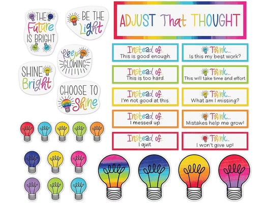 Light Bulb Moments Growth Mindset Bulletin Board Set - US 9079