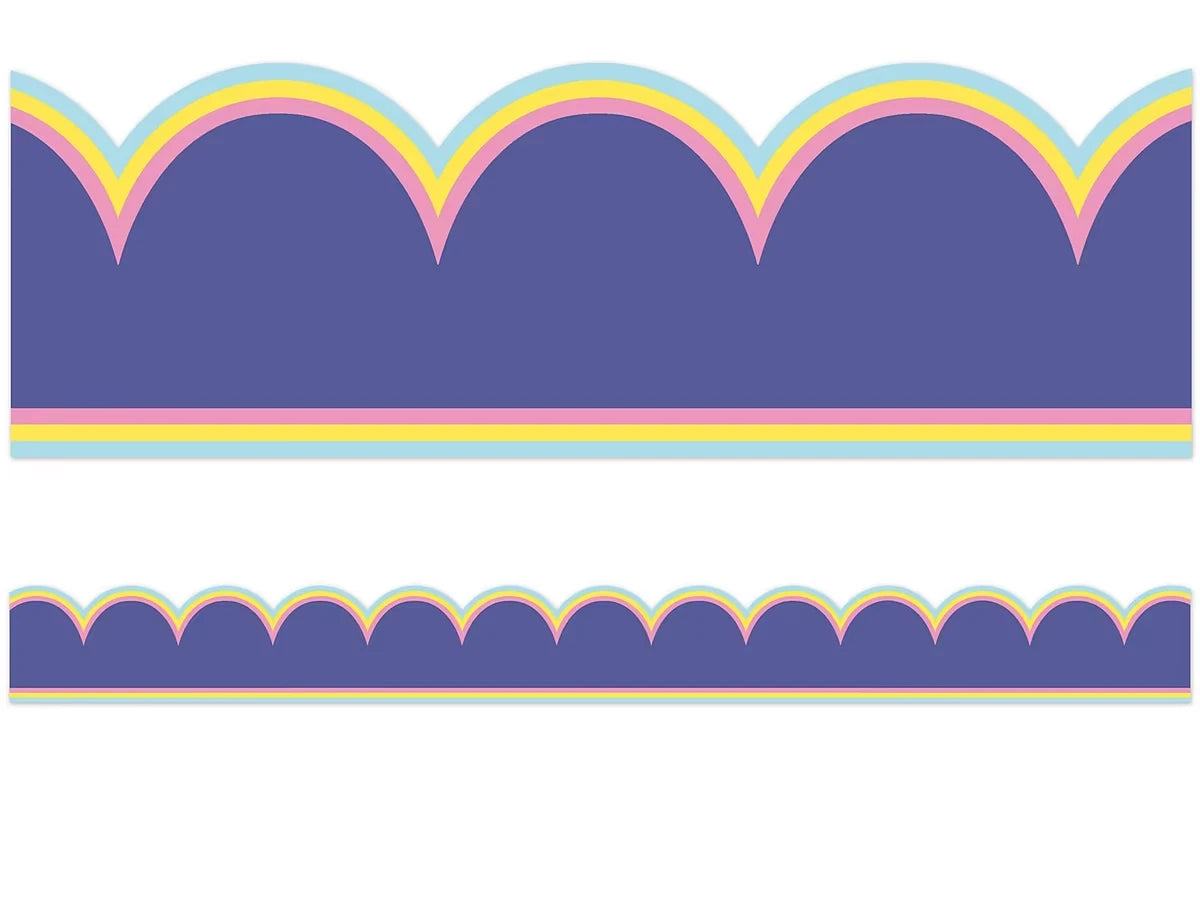 We Stick Together Purple Scalloped Border - US 3088