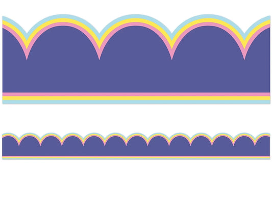 We Stick Together Purple Scalloped Border - US 3088