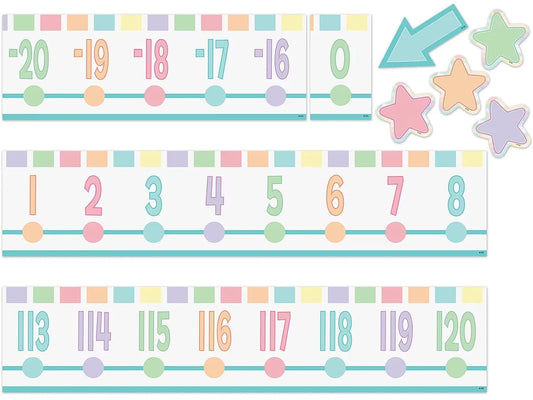 Pastel Pop Number Line Bulletin Board Set - US 5919