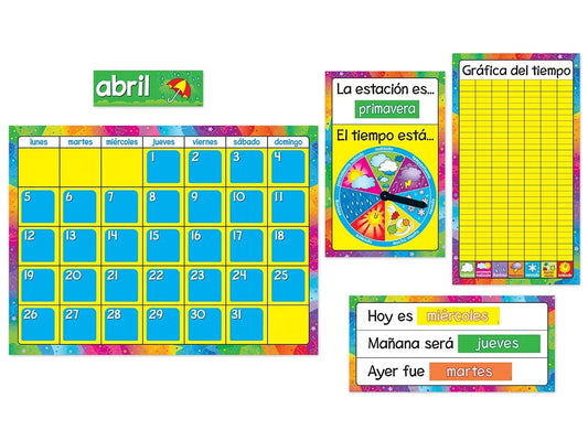 Spanish Calendario Anual Bulletin Board Set - US 4111