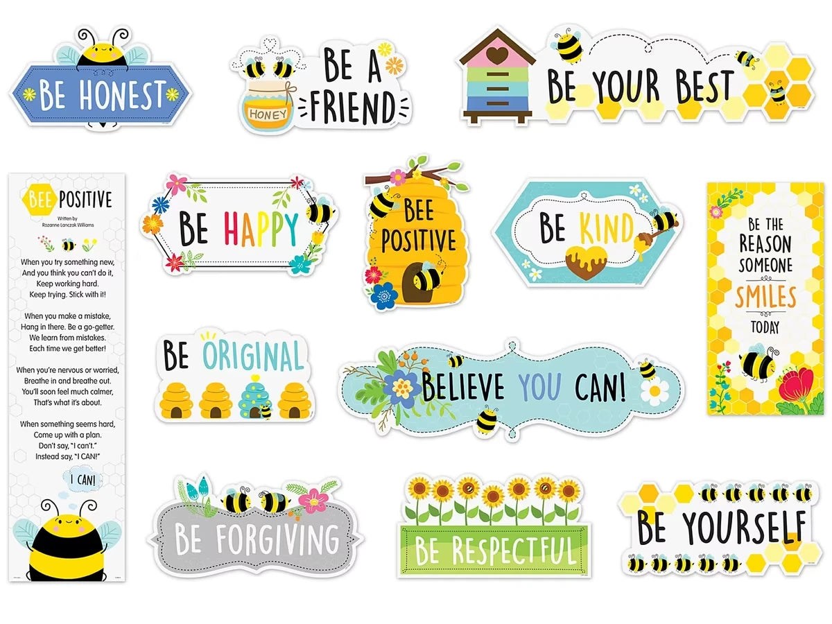 Busy Bees Motivational Bulletin Board Set - US 4397