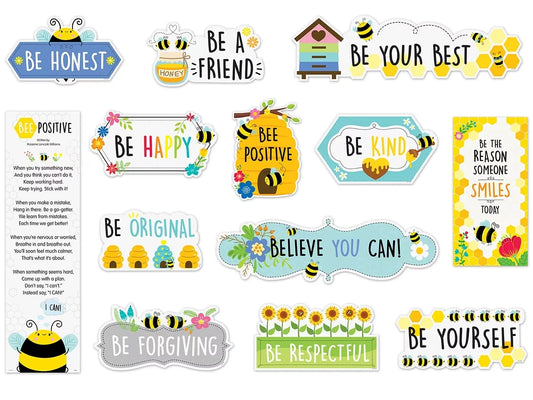 Busy Bees Motivational Bulletin Board Set - US 4397