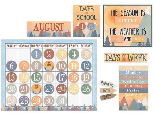 Moving Mountains Calendar Bulletin Board Set - US 1115