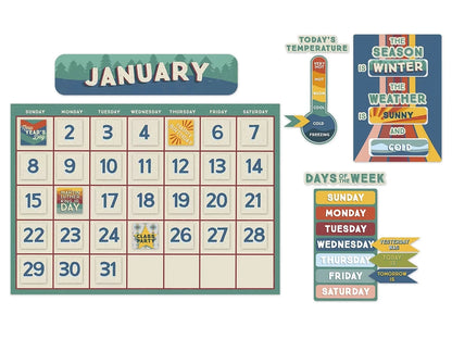 Adventurer Calendar Bulletin Board Set - US 7141