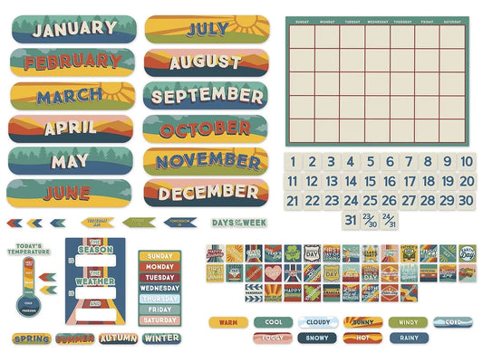 Adventurer Calendar Bulletin Board Set - US 7141