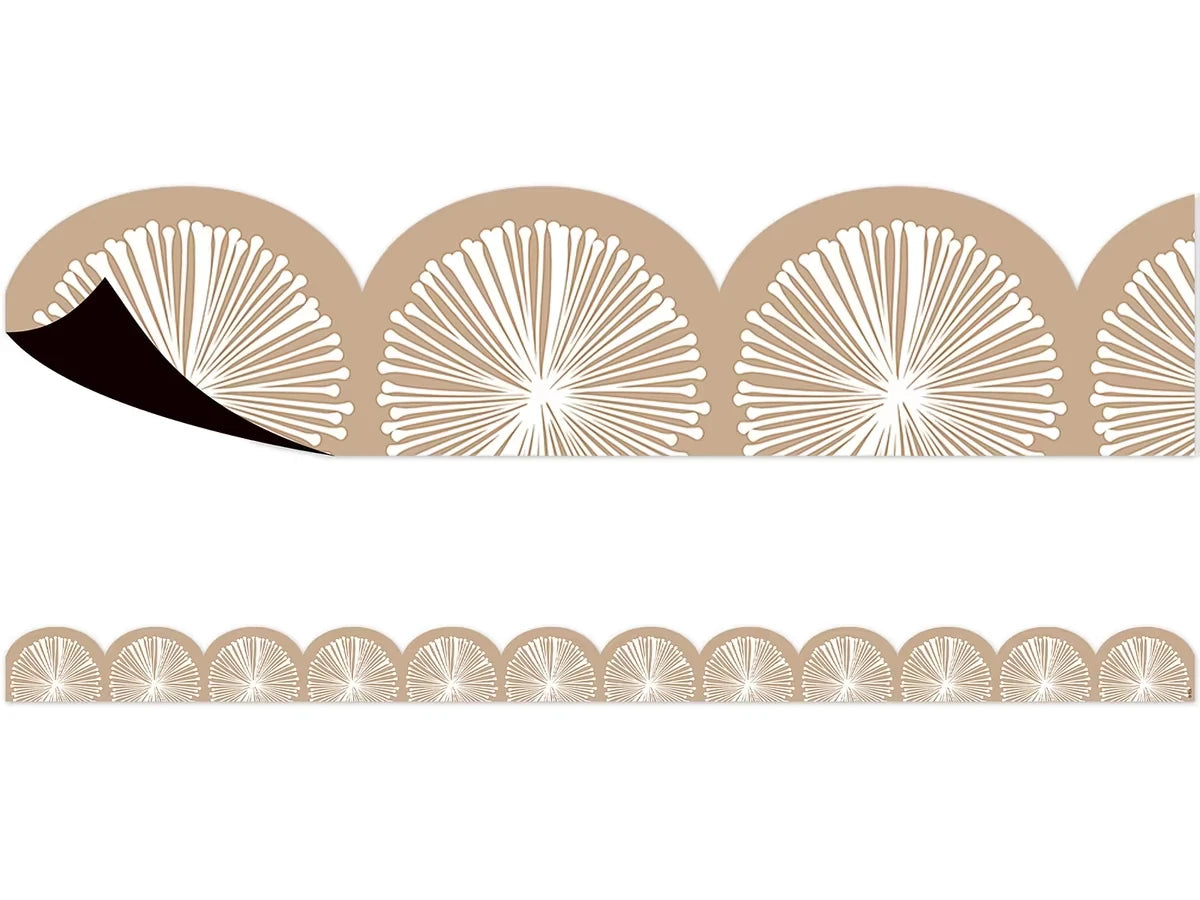 Terrazzo Tones Poms Scalloped Magnetic Border - US 3445