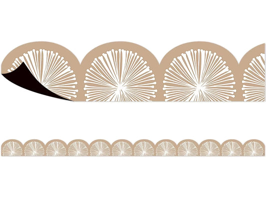 Terrazzo Tones Poms Scalloped Magnetic Border - US 3445
