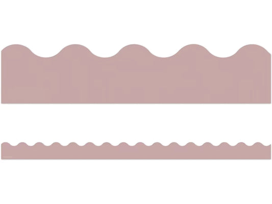 Everyone Is Welcome Light Mauve Scalloped Border - US 8995