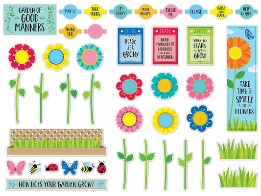 Garden of Good Manners Bulletin Board Set - US 8296