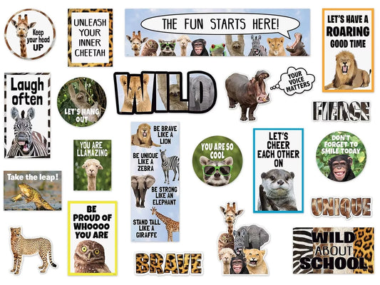 Go Wild Animals Mini Bulletin Board Set - US 4621