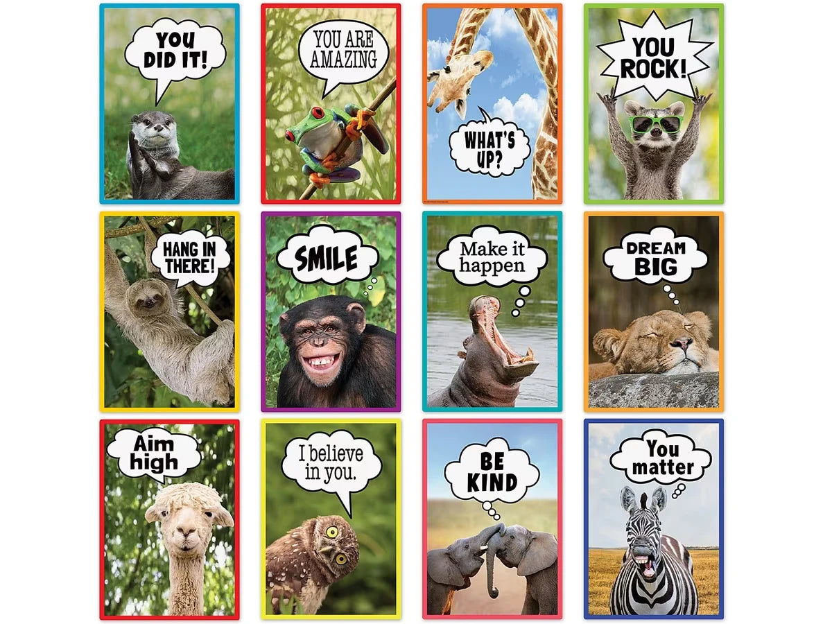 Go Wild Animals Motivational Small Poster Pack - US 3443