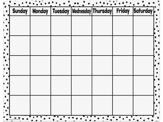 Black & White Classroom Calendar - US 4240