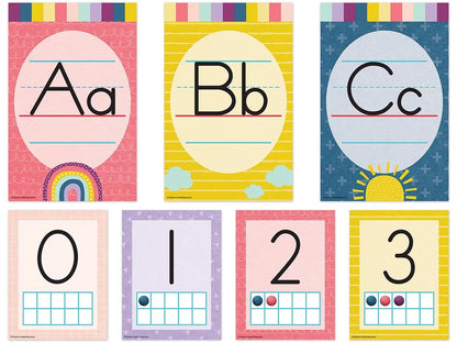 Oh Happy Day! Alphabet Card Bulletin Board Set - US 9580