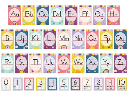 Oh Happy Day! Alphabet Card Bulletin Board Set - US 9580