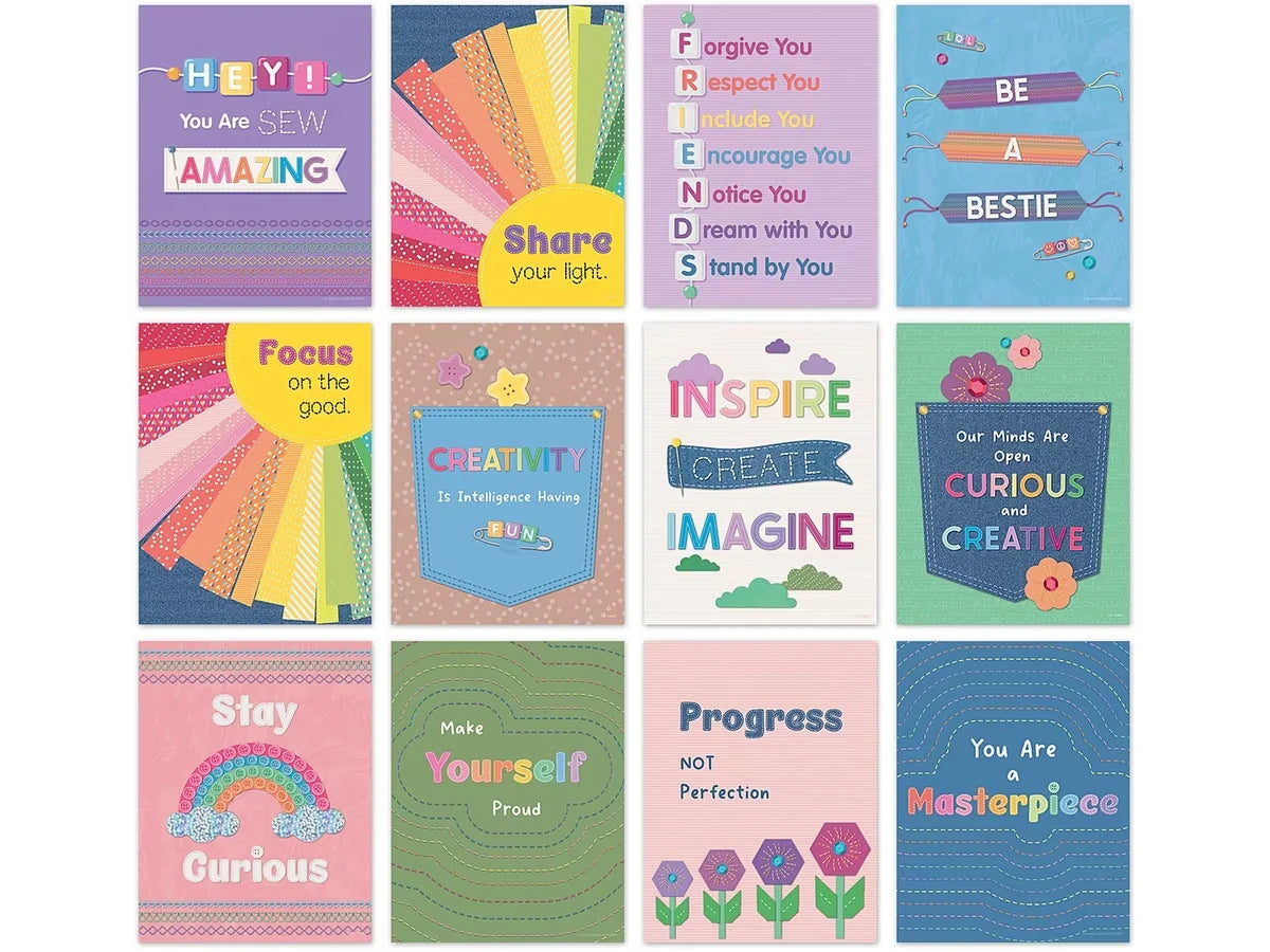 Crafty and Cool Motivational Mini Poster Pack - US 5962