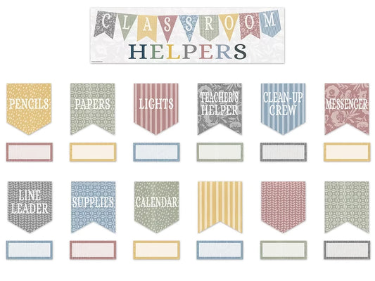 Classroom Cottage Classroom Jobs Bulletin Board Set - US 9355