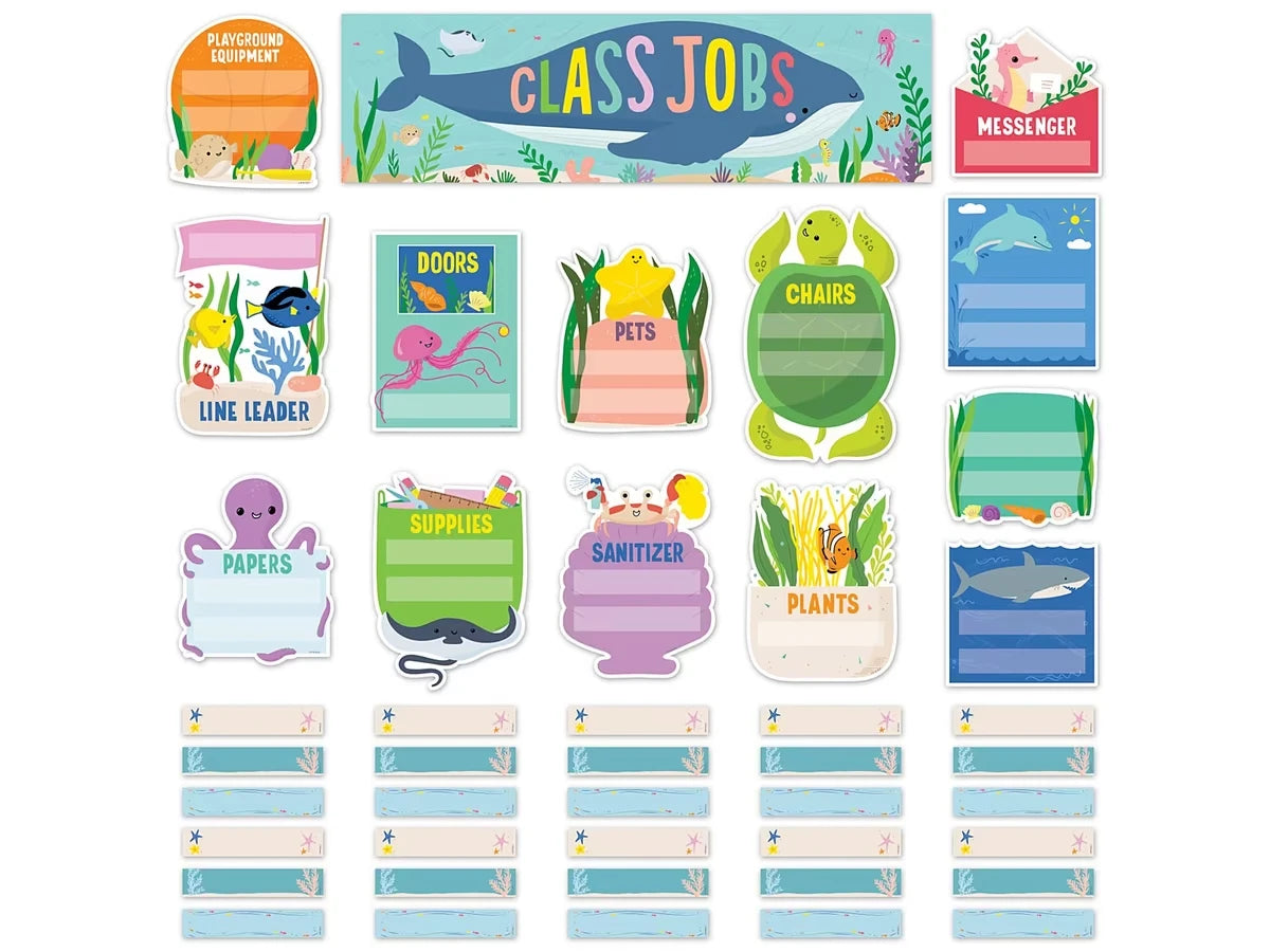 Sea Friends Classroom Jobs Bulletin Board Set - US 4310