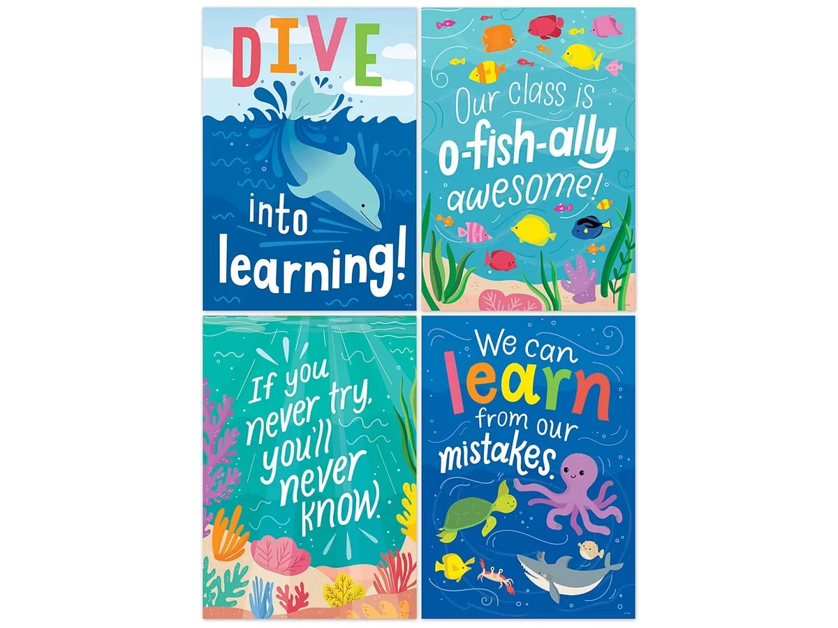 Sea Friends Inspirational Poster Pack - US 6052