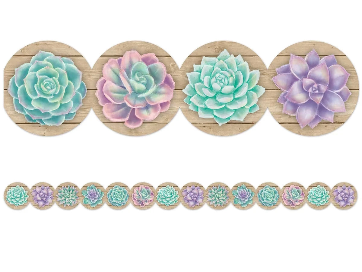 Rustic Bloom Succulent Border - US 8947