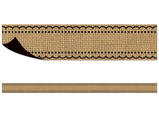 Burlap Magnetic Border - US 5195