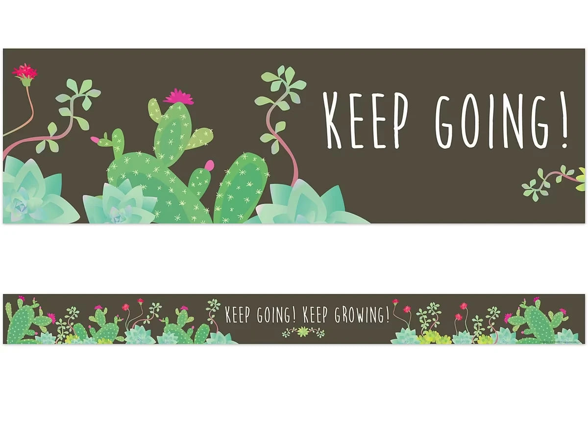 Petals & Prickles Double-Sided Succulent Border - US 5580