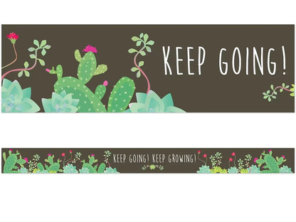 Petals & Prickles Double-Sided Succulent Border - US 5580