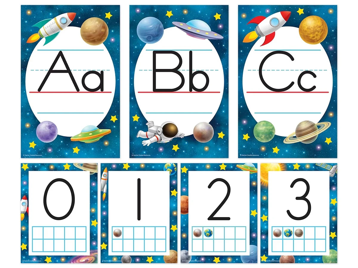 Outer Space Crew Alphabet Bulletin Board Set - US 3937