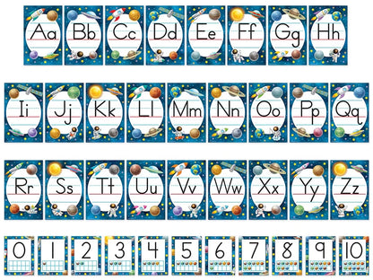 Outer Space Crew Alphabet Bulletin Board Set - US 3937