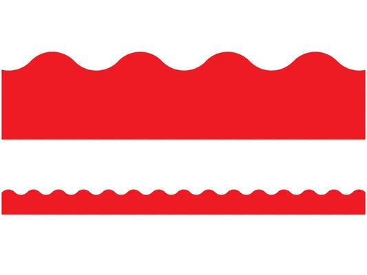 Red Scalloped Border - US 4975
