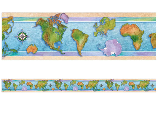 World Map Border - US 9310