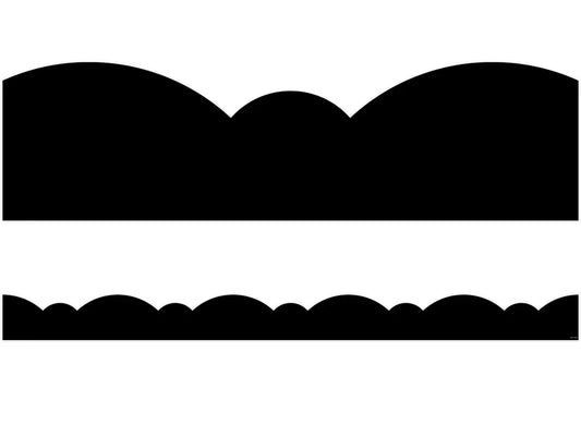 Black Stylish Scalloped Border - US 3271