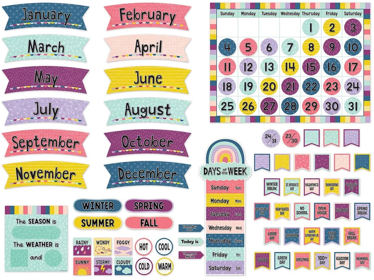 Oh Happy Day! Calendar Bulletin Board Set - US 4857
