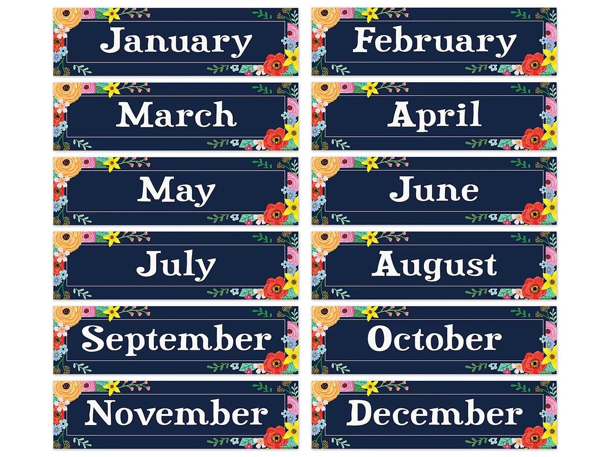 Wildflowers Months of the Year Bulletin Board Set - US 7521