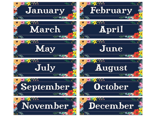 Wildflowers Months of the Year Bulletin Board Set - US 7521