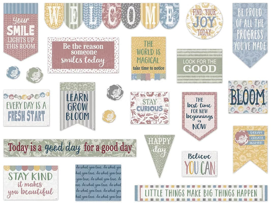 Classroom Cottage Motivational Bulletin Board Set - US 1048