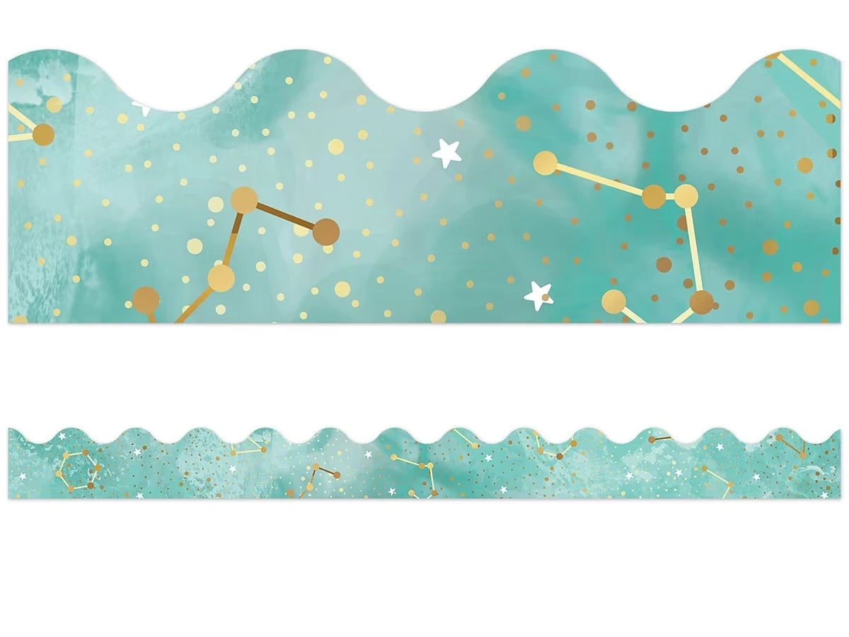 Galaxy Constellations Scalloped Border - US 6435