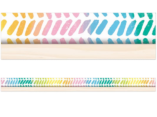 Creatively Inspired Watercolor Chevron Border - US 7977