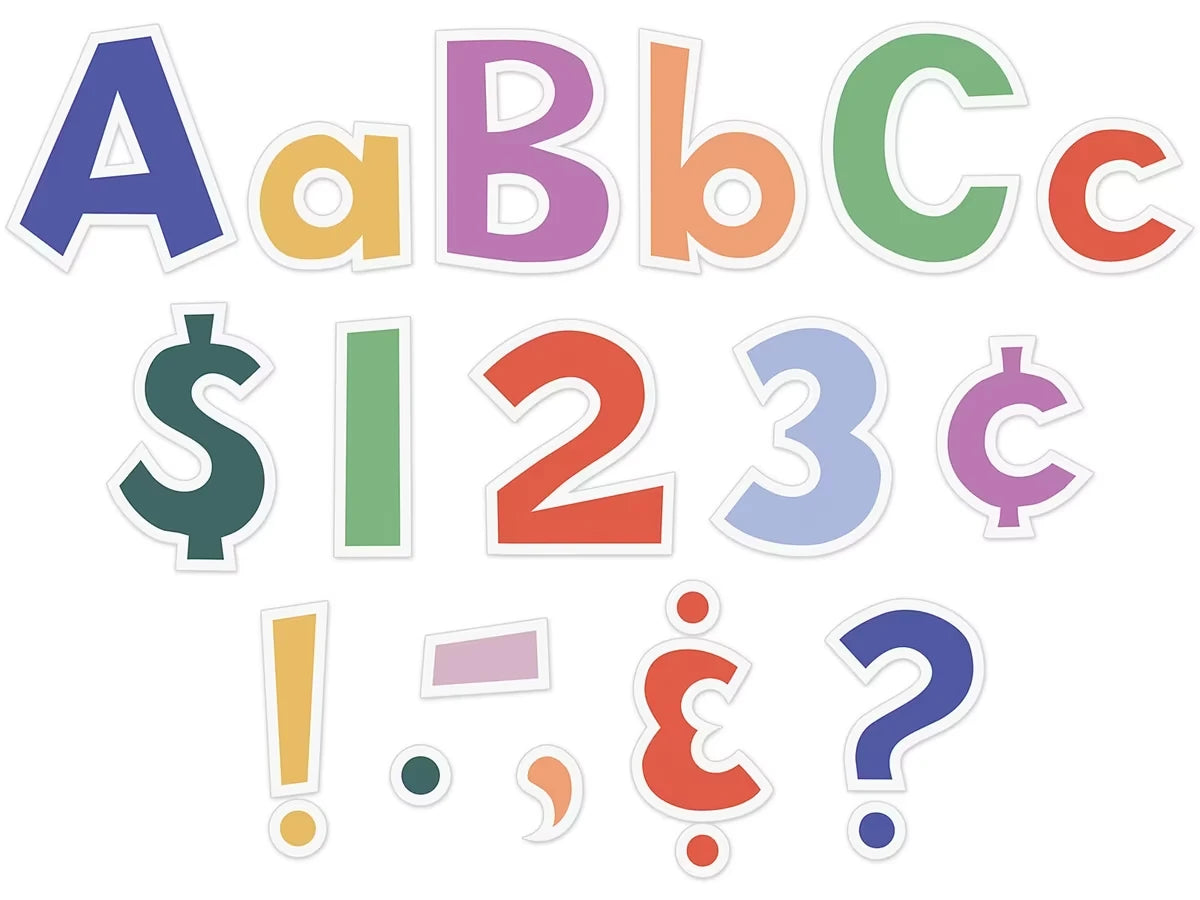 Color Crush 4" Punch-Out Letters - US 6713