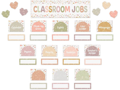 Terrazzo Tones Classroom Jobs Bulletin Board Set - US 3996