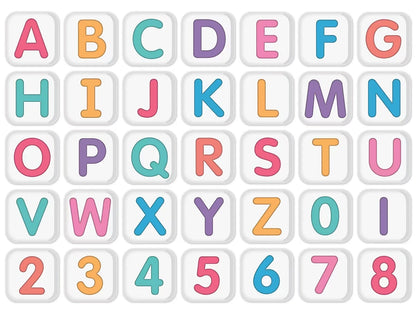 Crafty and Cool 3 1/2" Punch-Out Letters - US 8468