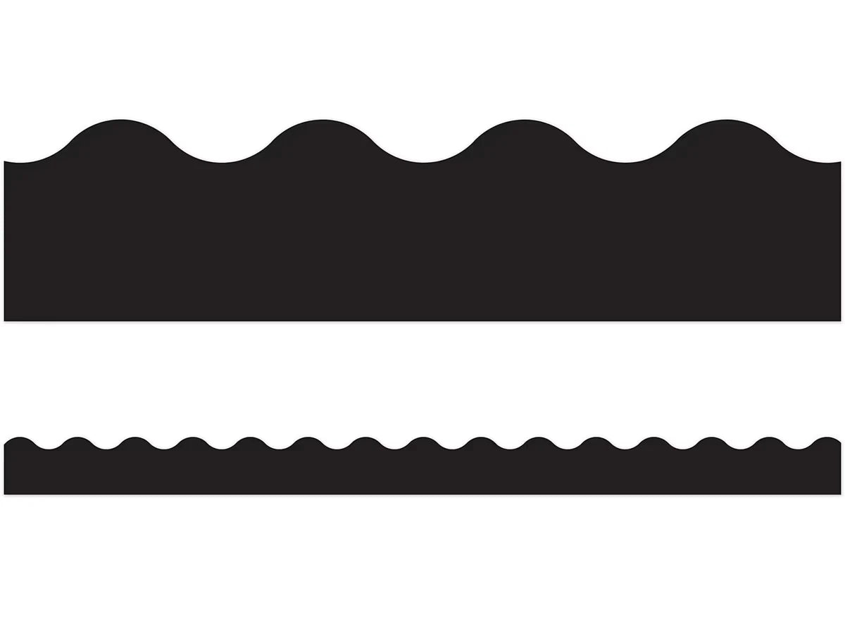Black Scalloped Border - US 4957