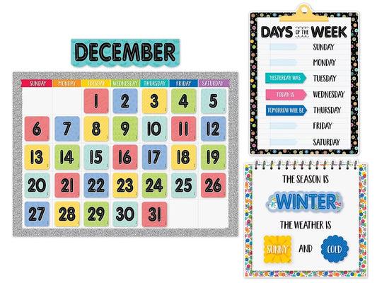 Core Decor Calendar Bulletin Board Set - US 6826