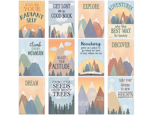 Moving Mountains Motivational Small Poster Pack - US 1057